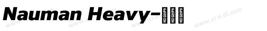 Nauman Heavy字体转换